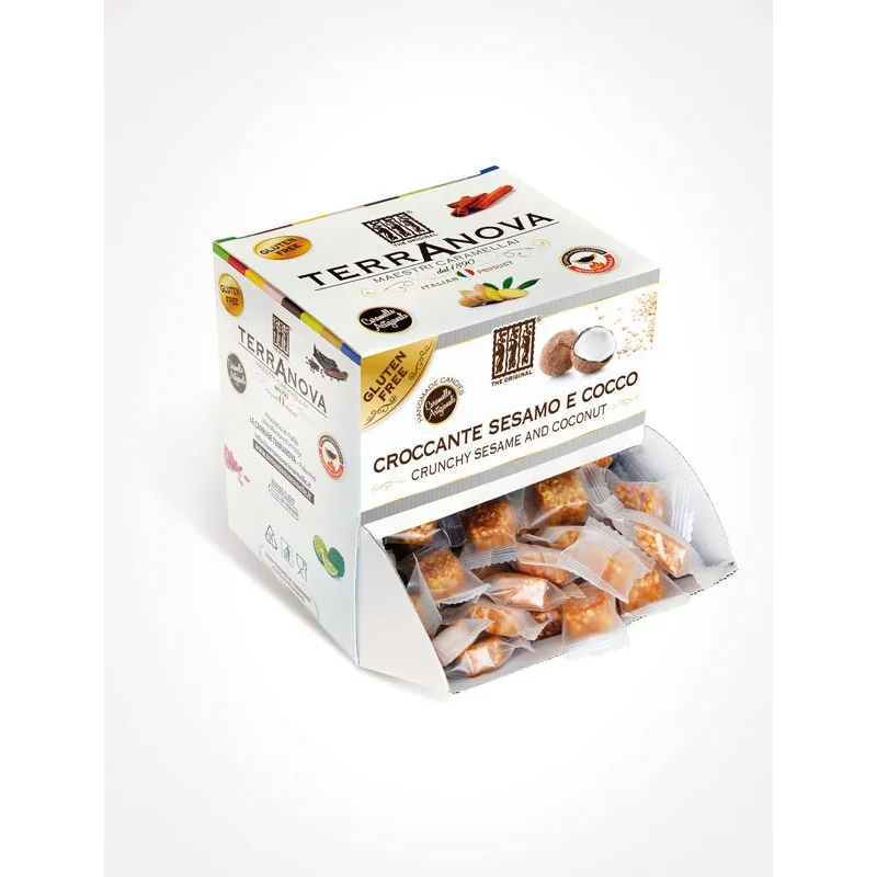 Bonbons Croquants au Sésame et à la Noix de Coco 1 Kg Bonbons Croquants au Sésame et à la Noix de Coco 1 Kg